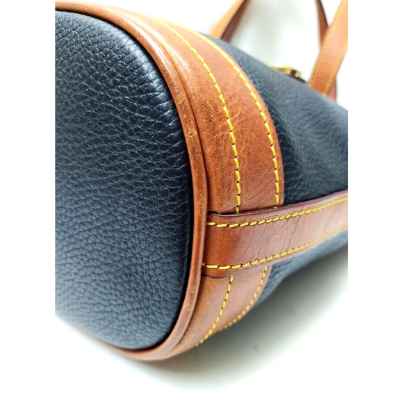 Dooney & Bourke Black Pebbled Leather Double Handles Tote Shoulder Bag - Picture 15 of 15